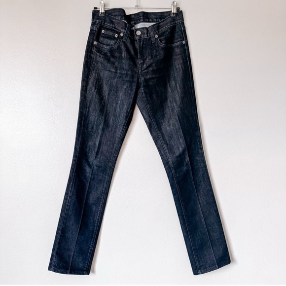 Ralph Lauren Straight Leg Mid Rise Dark Wash Jean Size 27 - Picture 2 of 7